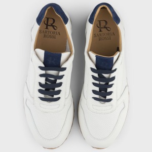 White leather sneakers
 