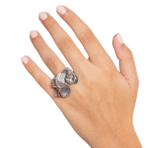 Anello Alghe argento 925 e bronzo - AR070