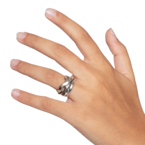 Anello fascia unisex in argento 925. - AR002