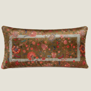 <p>Jodpur Oliva - Cuscino in Velluto Stampato</p>