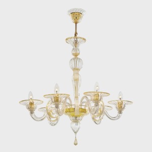 Lampadario Veneziano&nbsp;Plutarco d'oro