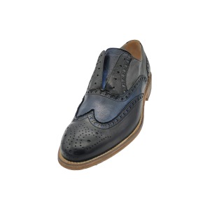 Francesina con Elastico &ndash; Modello U-1413 Nero / Blu / Grigio