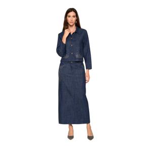 Lange Jeans Rock