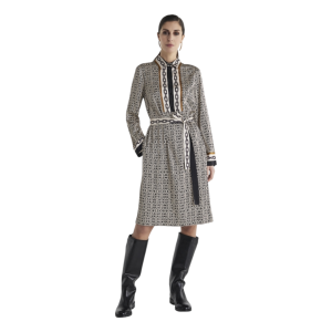 Abito Midi Fantasia Geometrica con Cintura

&nbsp;

&nbsp;