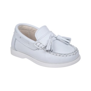 Kids White Moccasin