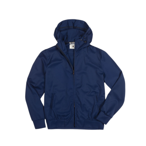 Anti-wind jacket with integrated hood OTO