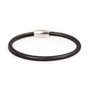 Bracelet fermoir en cuir aimant