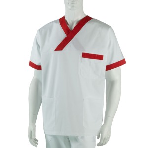 Textile item for dressing healthcare and hospital staff
