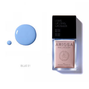 Ariosa Nail Laquer - BLUE01 15ml - Vernis Bleu Ultra-Couvrant
 