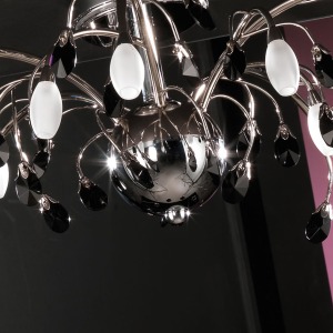 Laiton chromé et cristal 2138