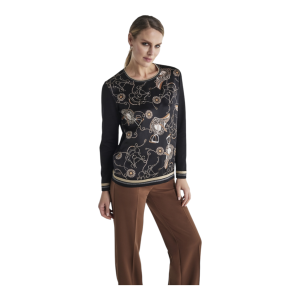 Maglia Fantasia con Dettagli a Contrasto

&nbsp;

&nbsp;