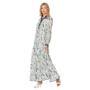 Abito bianco botanico