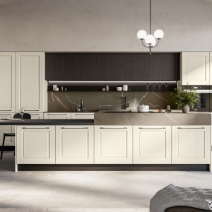 Asolo Classic and elegant kitchen with moldings