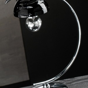 Lampe de table en laiton chromé avec des éléments en cristal 2008