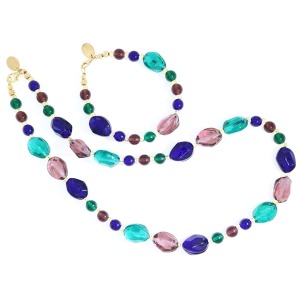 <p>Parure Multicolor in Artistic Glass – Venice Collection</p> <p>Parure Multicolor in Artistic Glass – Venice Collection</p>